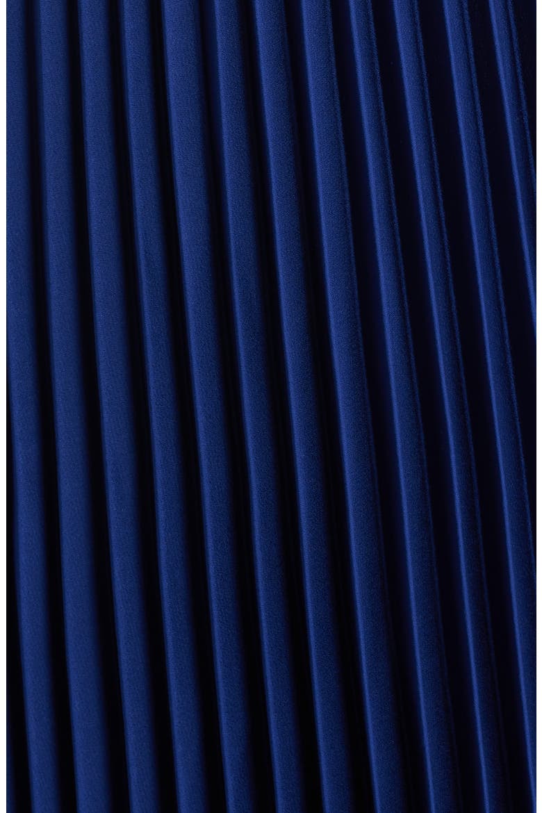 Fadridi Rib & Pleated Midi A-Line Dress, Alternate, color, SODALITE