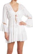 BOHO ME Open Front Eyelet Lace Cover-Up