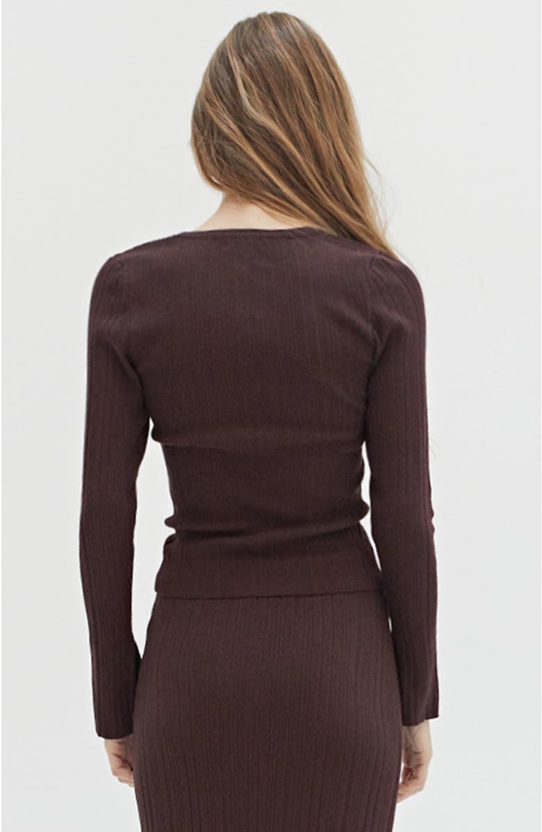 CRESCENT Bell Sleeve Ribbed Knit Top, Alternate, color, 