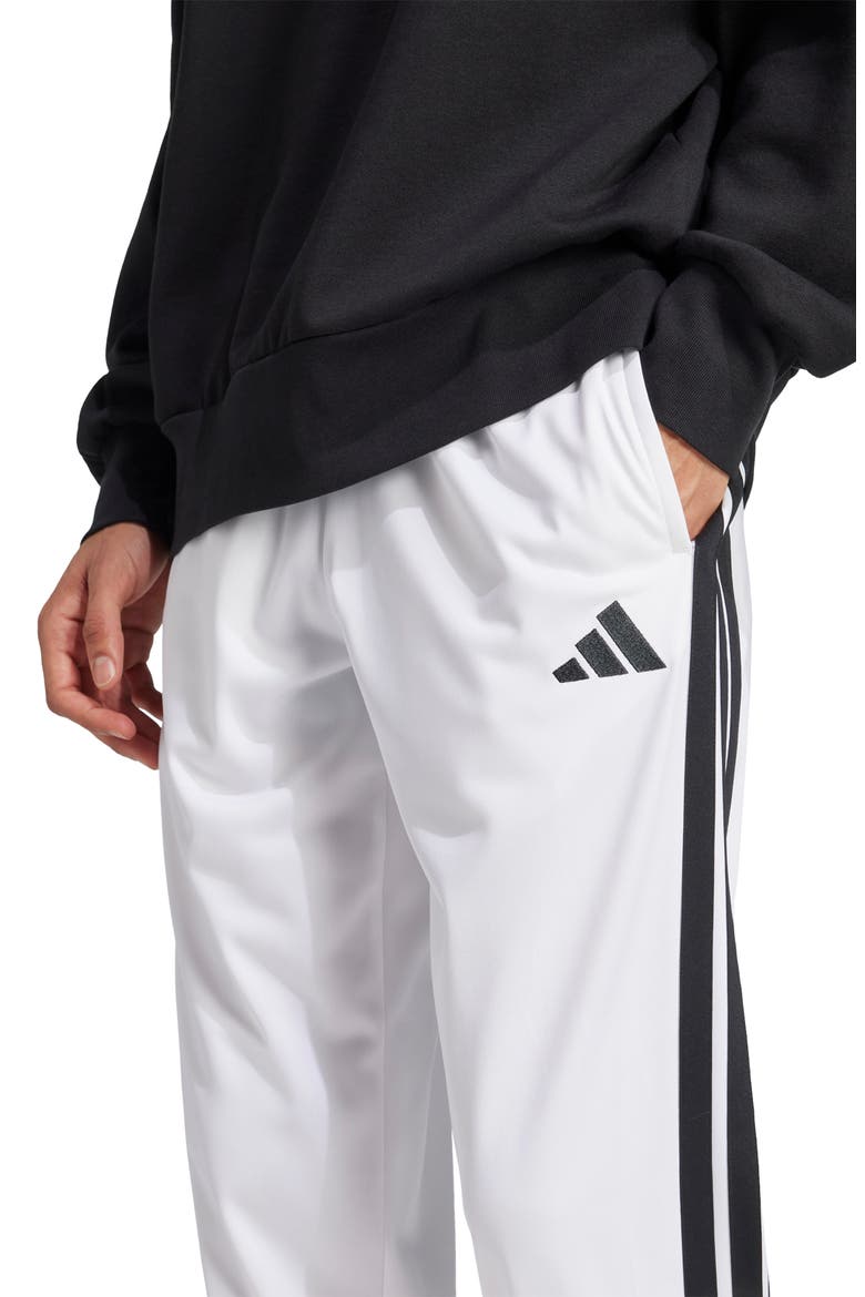 3-Stripes Track Pants, Alternate, color, WHITE/ BLACK