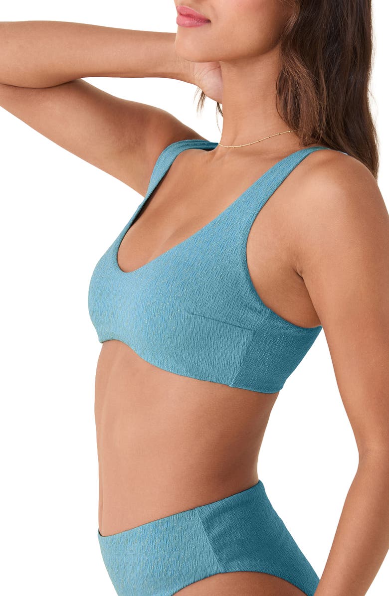 Andie The Delray Bikini Top, Alternate, color, Serene