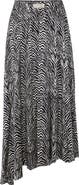 PCFG Pure Silk Zebra Long Skirt