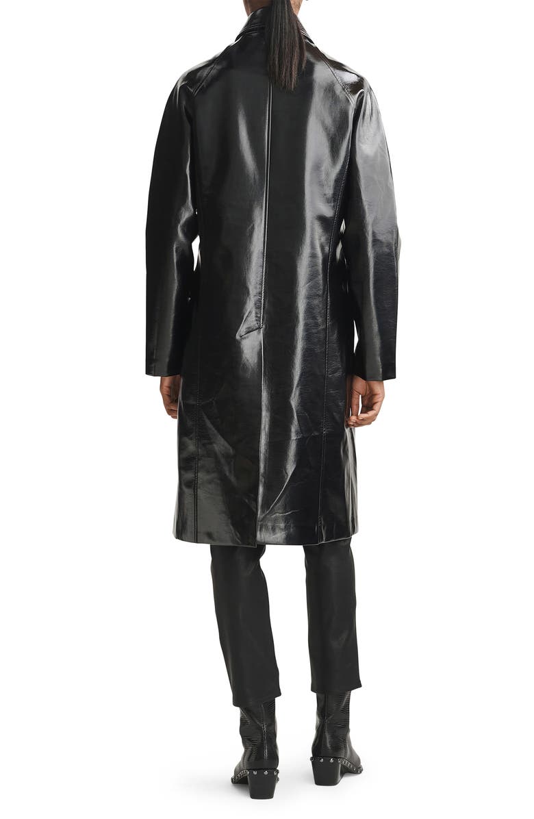 rag & bone Morin Faux Leather Coat, Alternate, color,