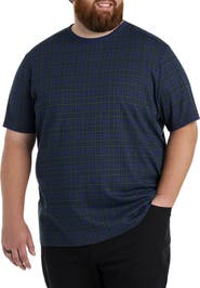 Harbor Bay by DXL Moisture-Wicking Plaid T-Shirt