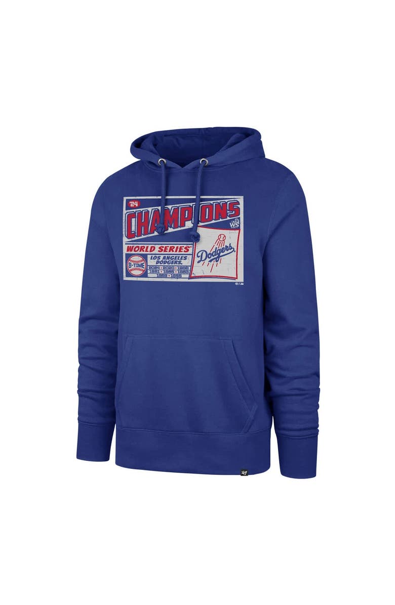 '47 Men's '47 Royal Los Angeles Dodgers 2024 World Series Champions Headline Pullover Hoodie, Alternate, color,