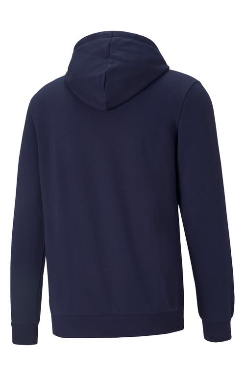 Puma Essential Big Logo Fleece Hoodie In Purple