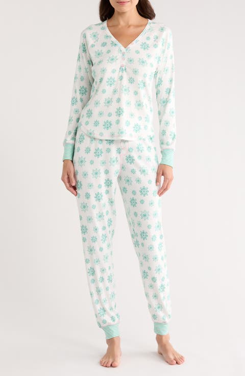 Snowflake Wishes Brushed Pointelle Pajamas
