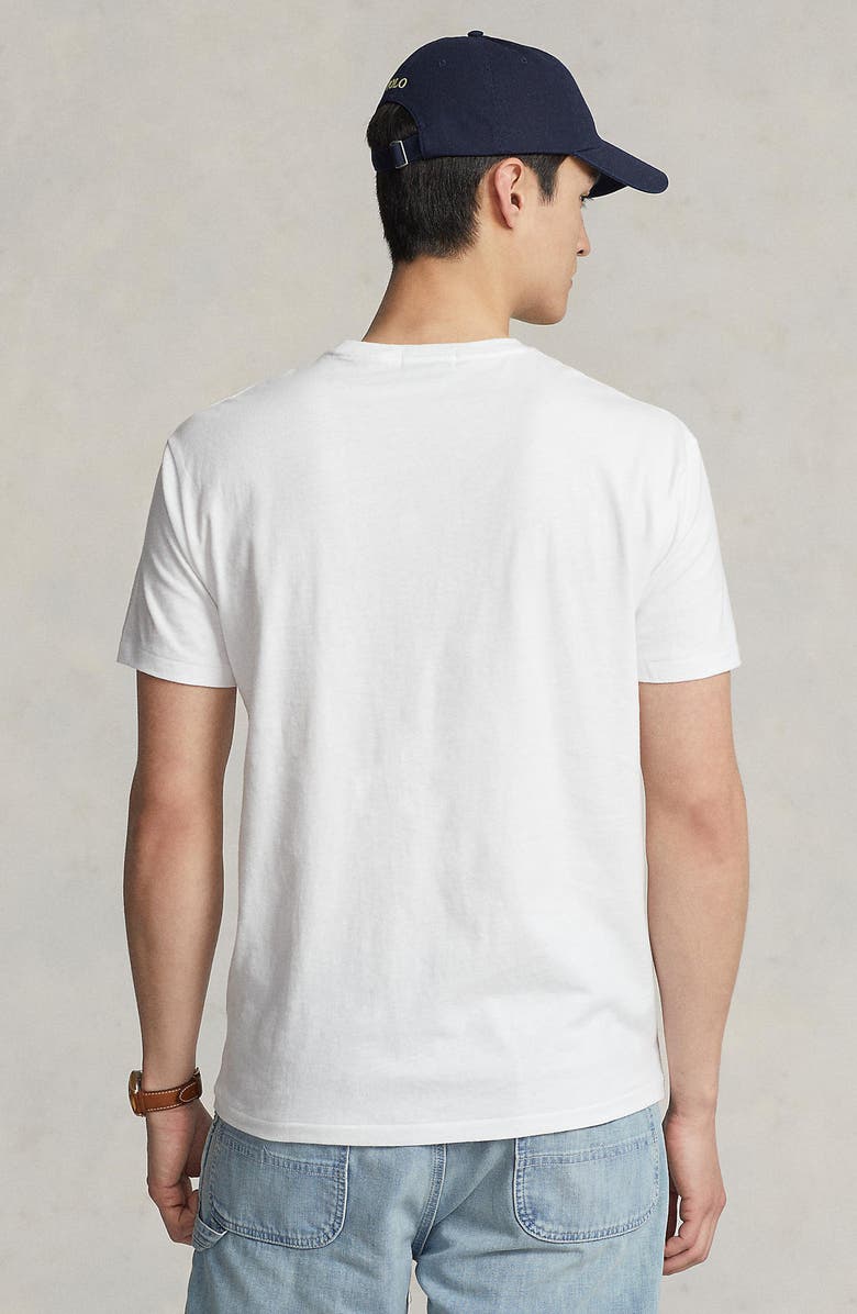 Polo Ralph Lauren American Flag Logo Cotton Graphic T-Shirt, Alternate, color,