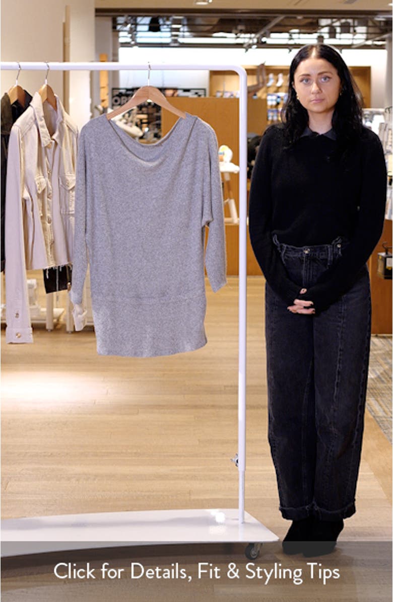 The Izzy Off the Shoulder Long Sleeve Sweater Minidress, sales video thumbnail