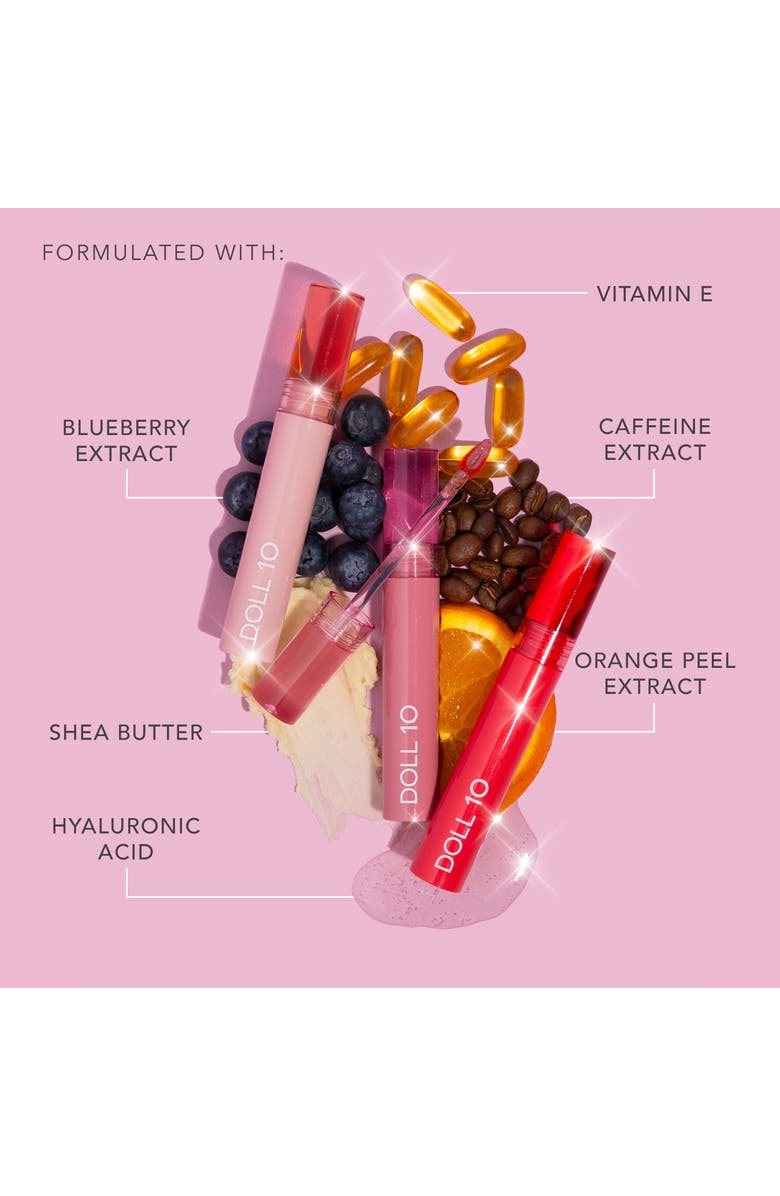 Doll 10 Beauty Peptide Plumping Satin Lip Stains, Alternate, color, Satin Berry