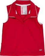 RuffleButts UPF50+ Sleeveless Polo Active Top