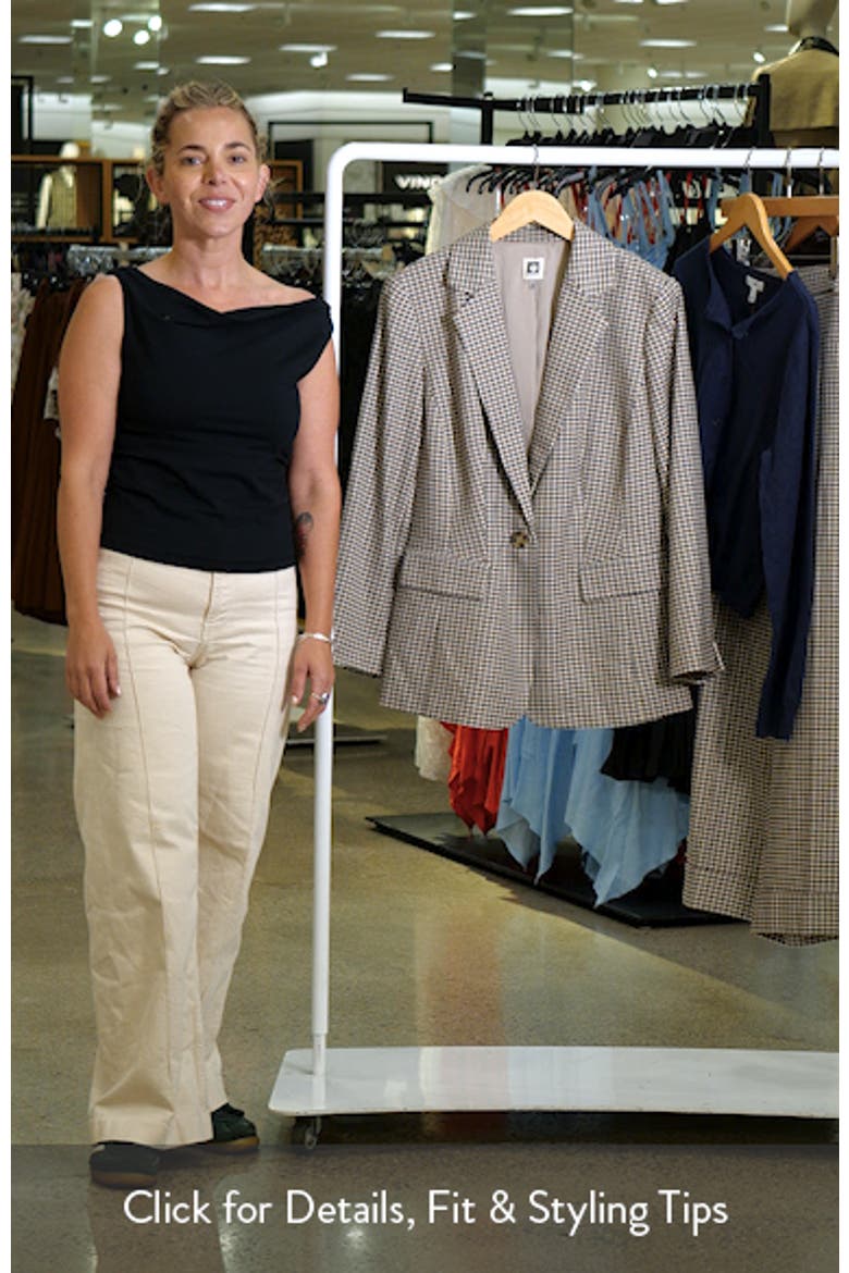Houndstooth One Button Blazer video