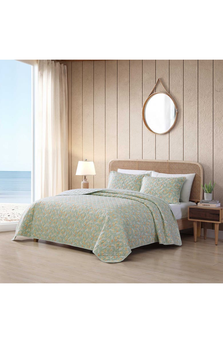 Tommy Bahama Pineapple Bloom 3-Piece Quilt Set, Alternate, color,