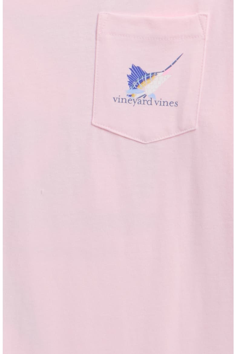 Kids' Tile Marlin Pocket Graphic T-Shirt, Alternate, color, PINK DRINK
