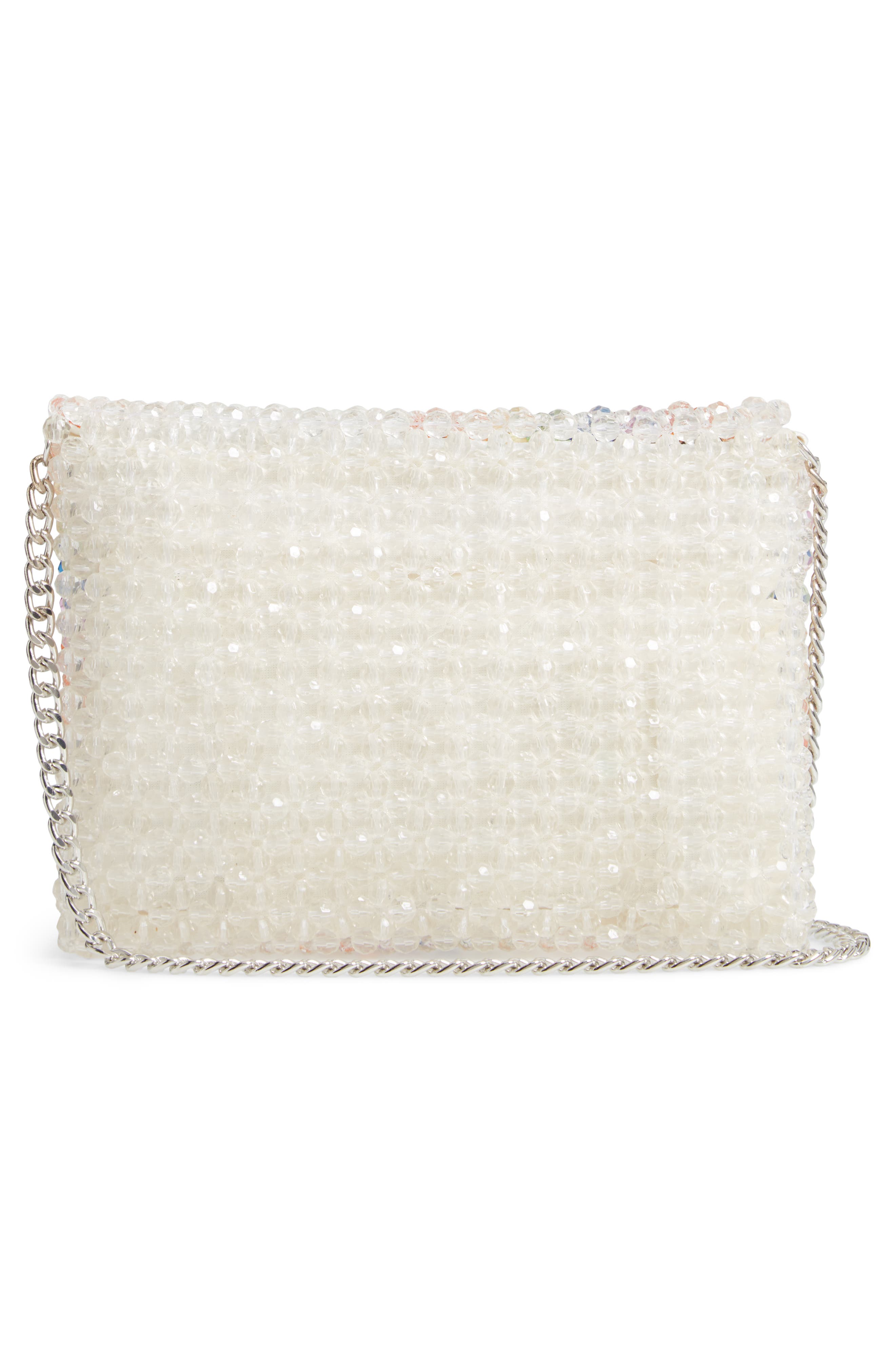 Zizi Beaded Rainbow Shoulder Bag, Alternate, color, CLEAR MULTI