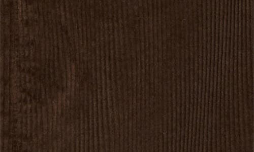Ag Elias Corduroy Shirt Jacket With Faux Shearling Lining In Brown
