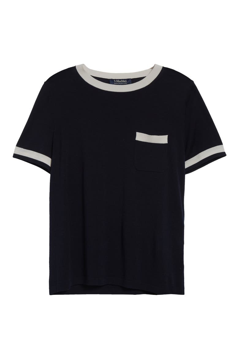 Egidio Pocket Tipped Virgin Wool Sweater, Alternate, color, ULTRAMARINE