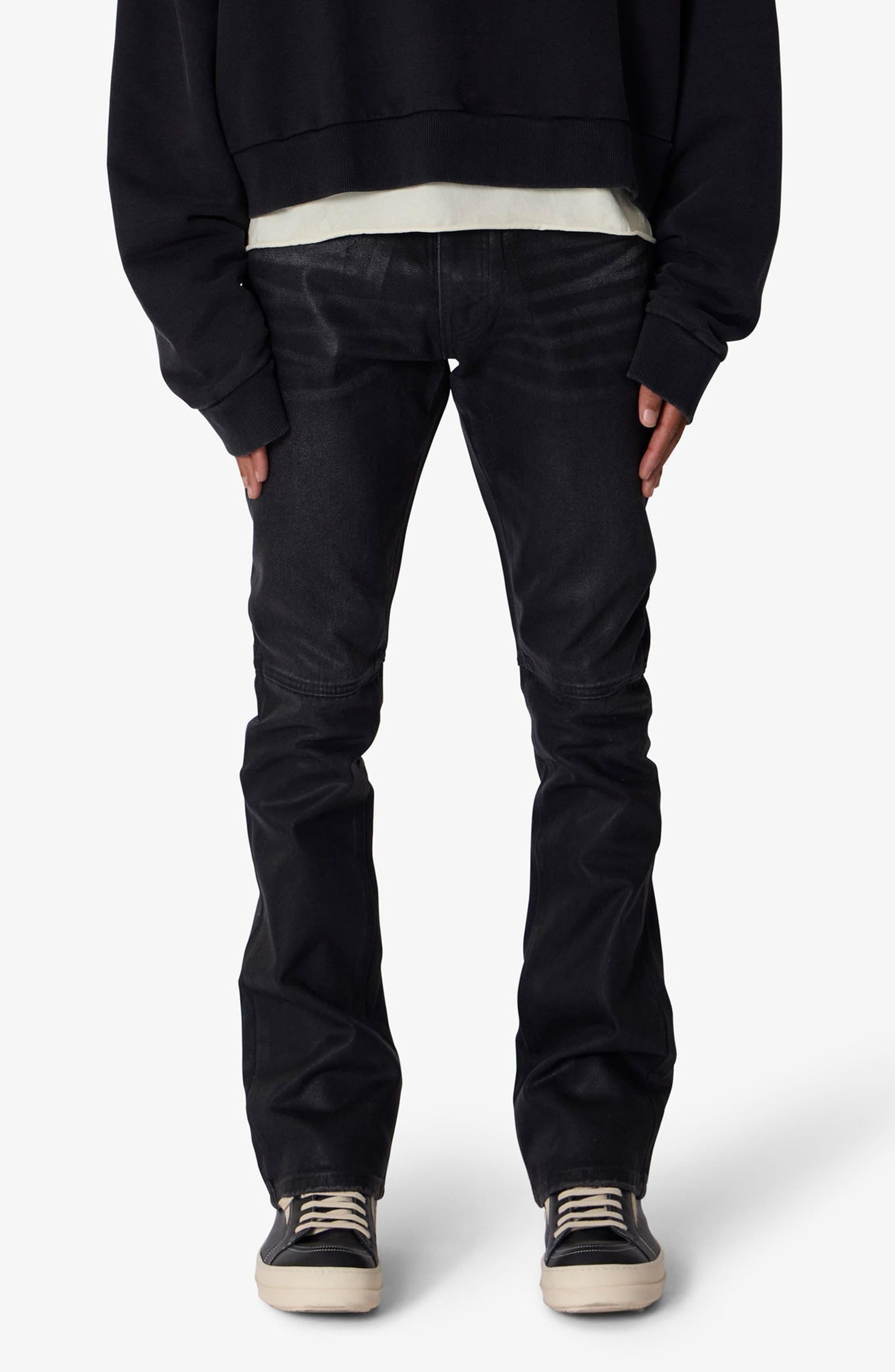 B729 Waxed Straight Leg Jeans
