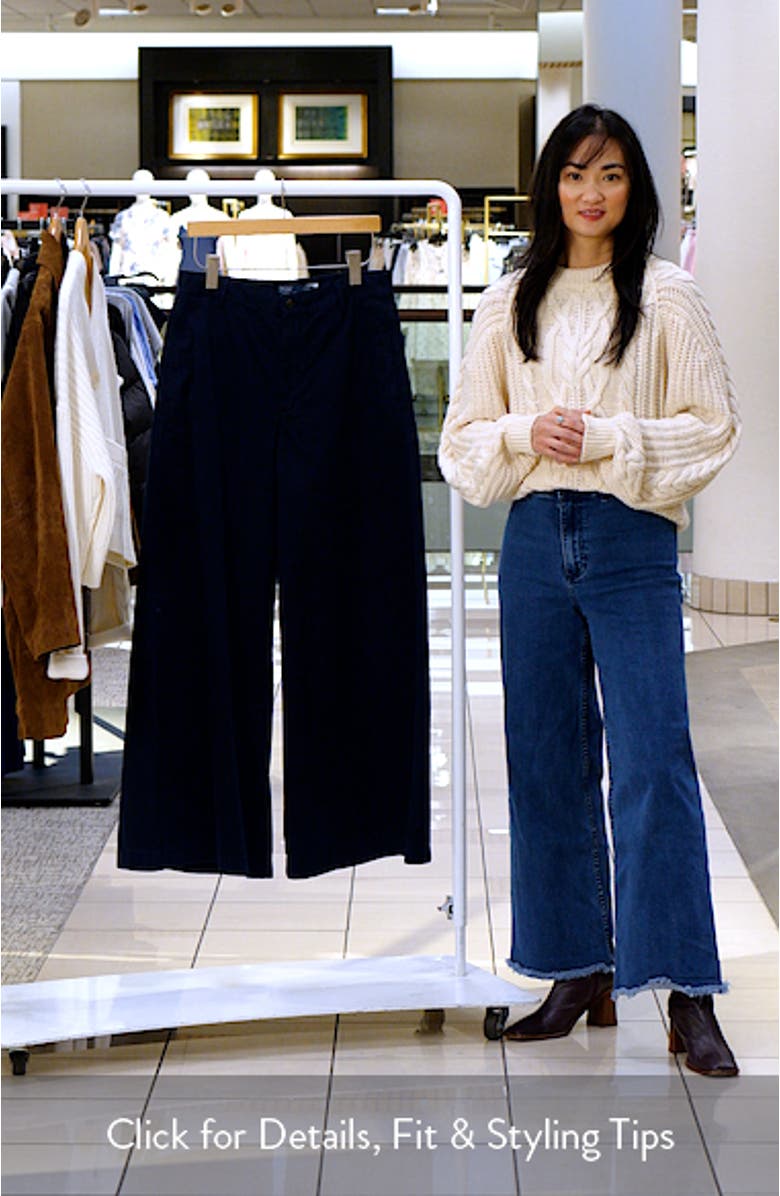 Poplin Wide Leg Pants, sales video thumbnail