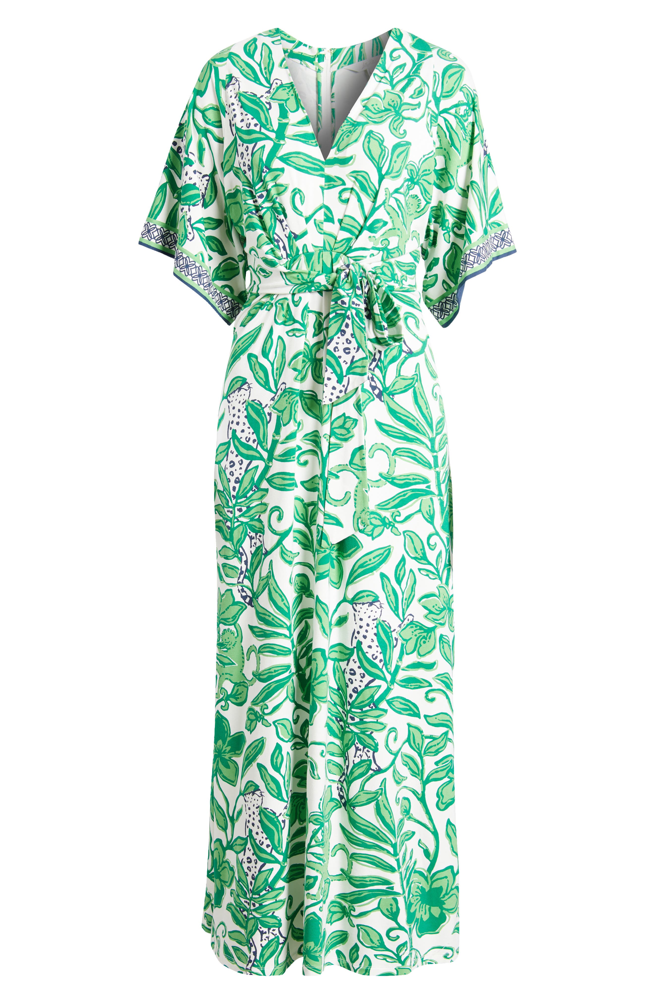 lilly pulitzer wisteria v-neck maxi dress Lilly Pulitzer Wisteria Fit-And-Flare Maxi Dress - Low Tide Navy Florrie  Engineered Knit Maxi Dress