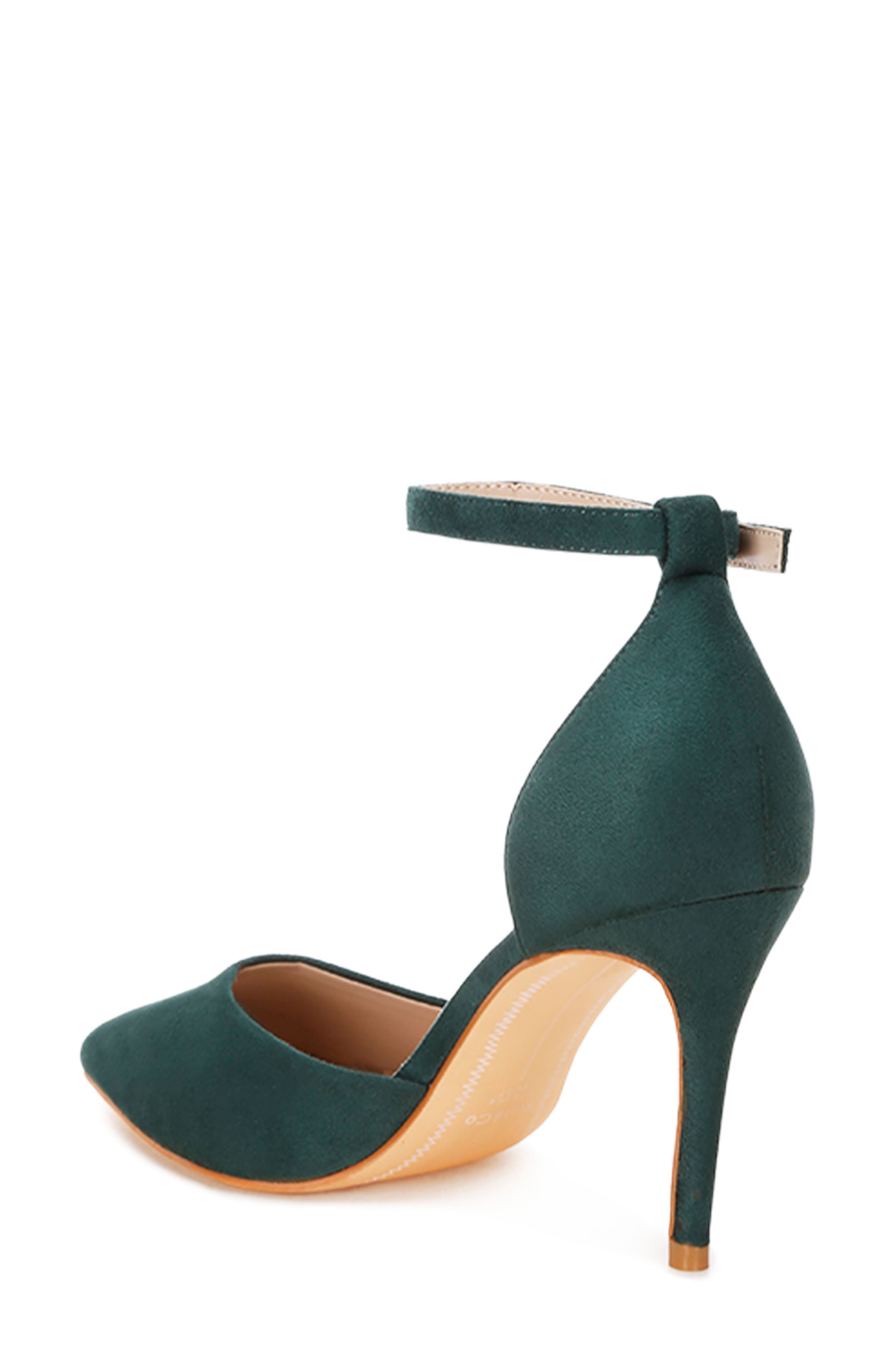 Dolona Pointed Toe Pump, Alternate, color, GREEN SUEDE