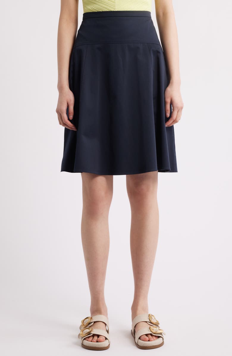 BOSS Velaurena A-Line Skirt, Main, color, Sky Captain