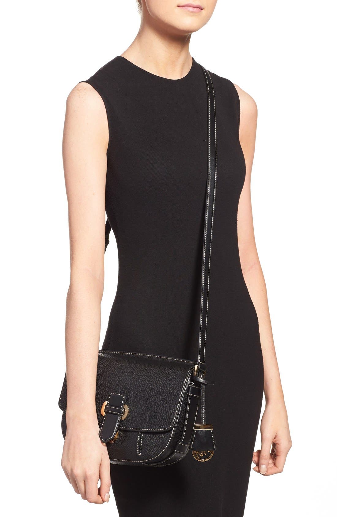 MICHAEL Michael Kors 'Medium Romey' Suede Messenger Bag, Alternate, color, 