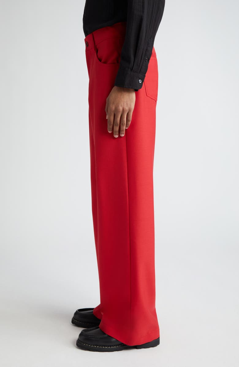 Séfr Jiro Wide Leg Twill Trousers, Alternate, color, 