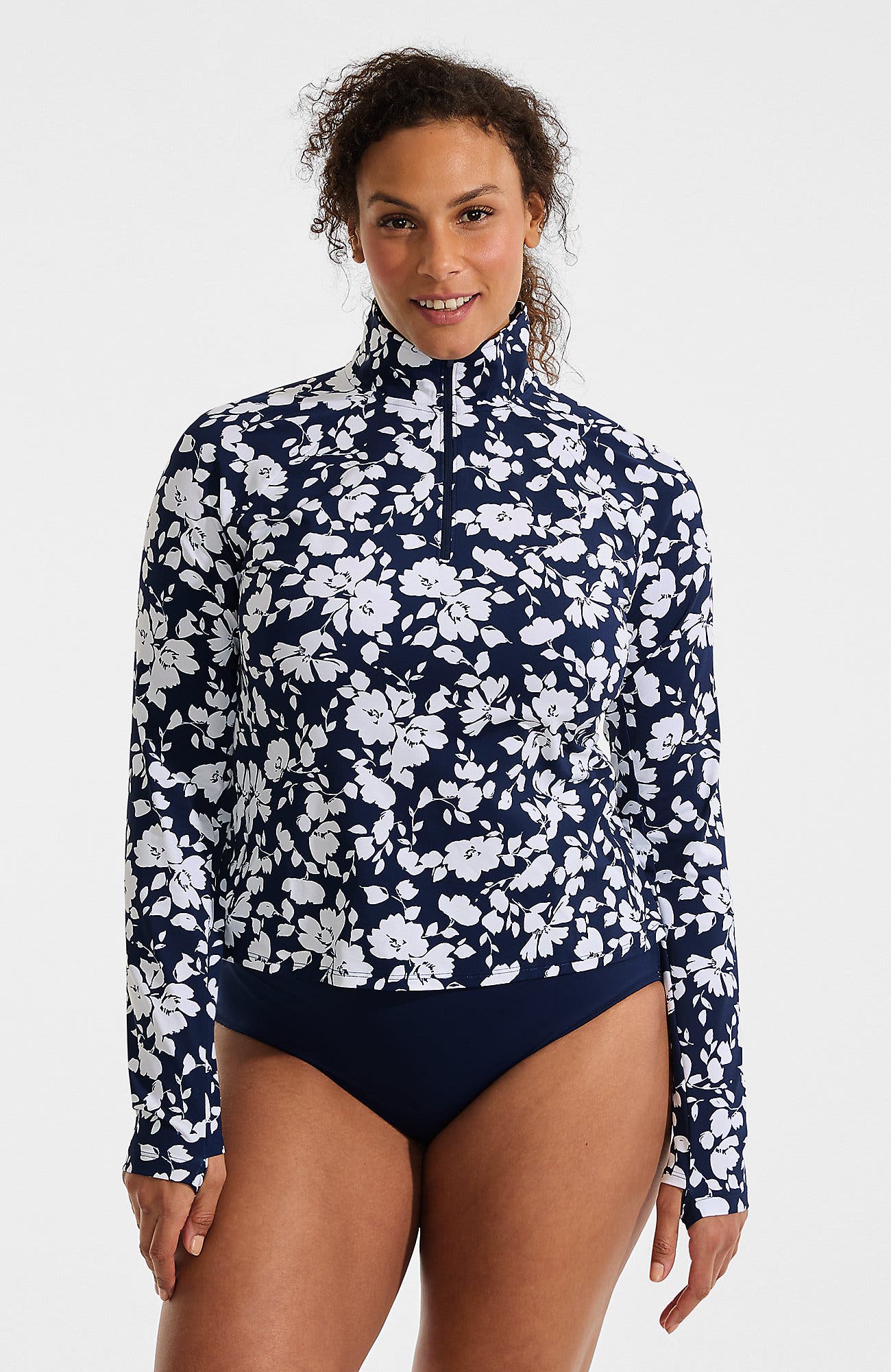 Navy Blossom Floral