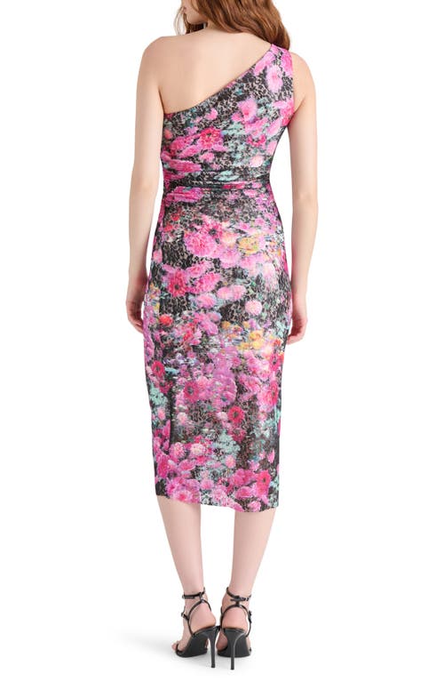 Steve Madden Sacha Floral Lace Body-con Dress In Black Multi