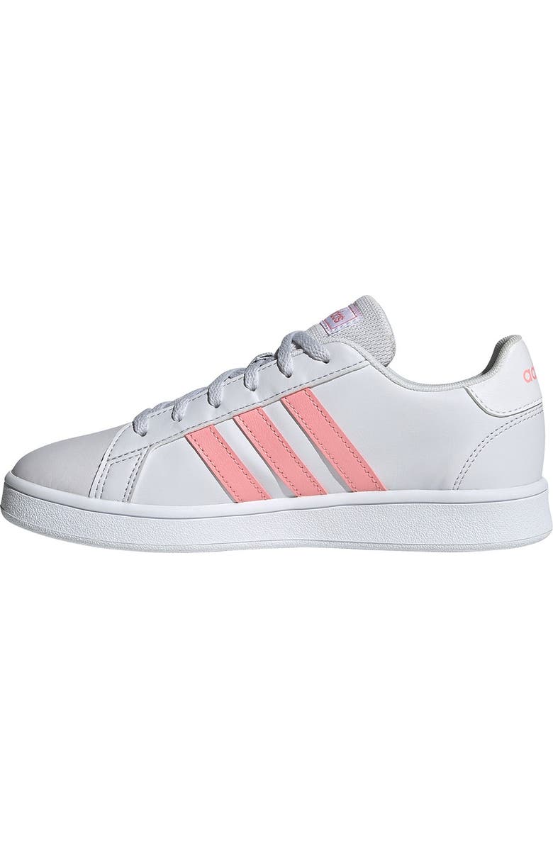 adidas Grand Court K Leather Sneaker, Alternate, color,