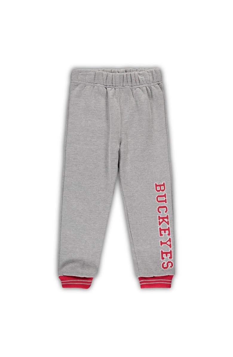 COLOSSEUM Toddler Colosseum Scarlet/Heathered Gray Ohio State Buckeyes Poppies Hoodie and Sweatpants Set, Alternate, color, Scarlet