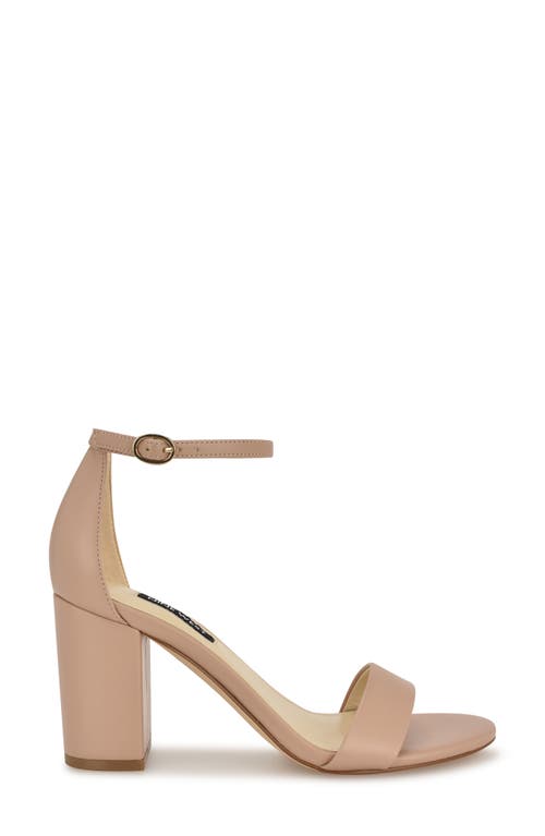Nine West Toniann Ankle Strap Sandal In Light Natural