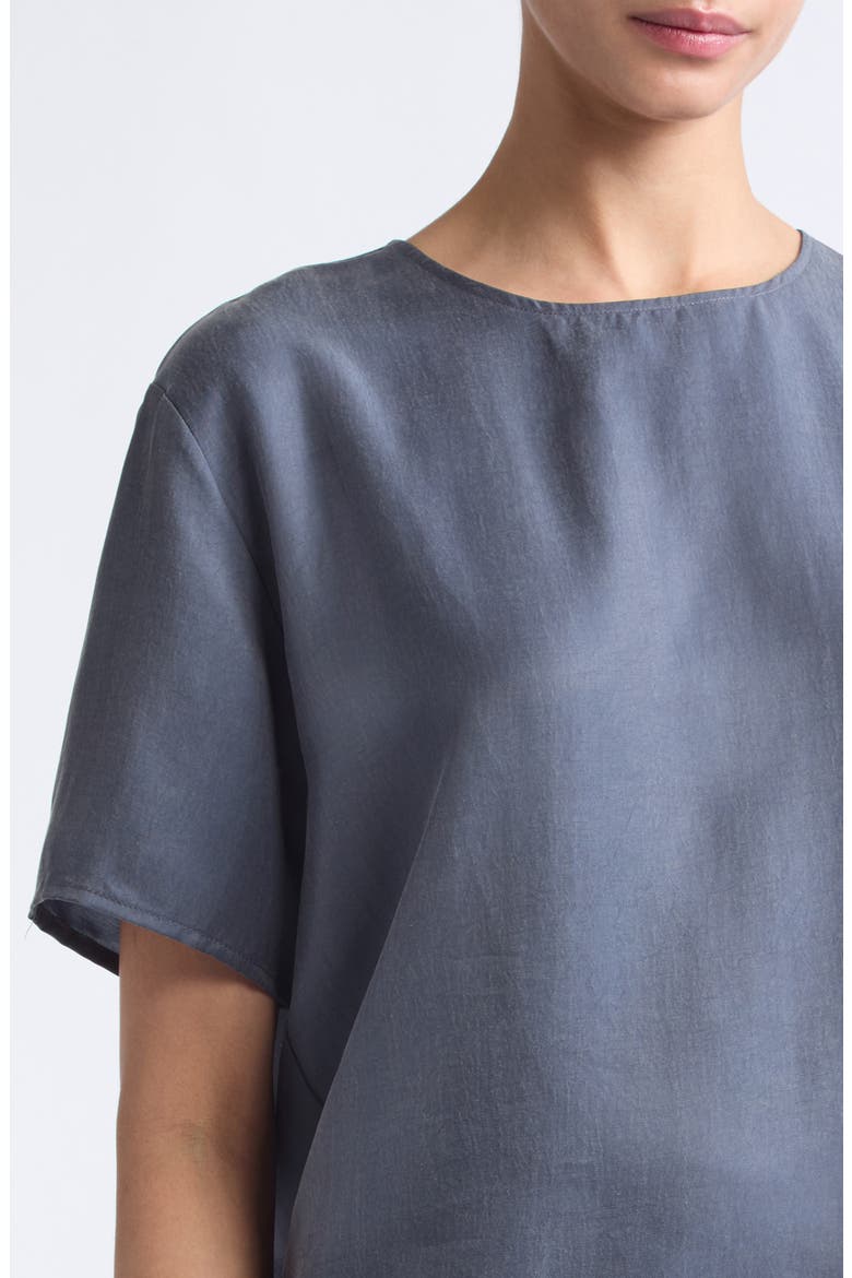 Kim Boxy Tee, Alternate, color, DENIM