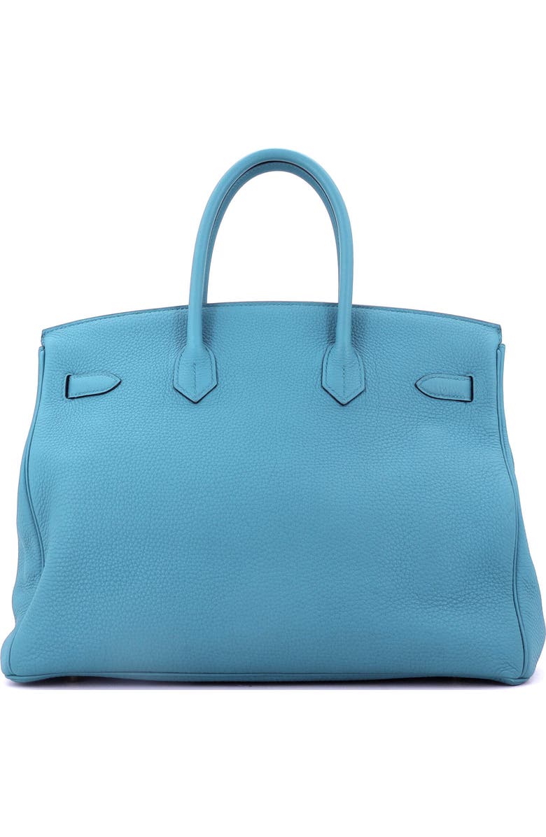 Pre-Owned Hermes Birkin Handbag Blue Togo with Gold Hardware 35, Alternate, color, Turquoise