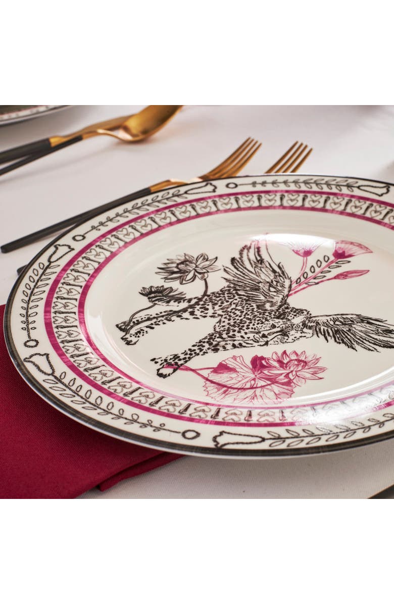 Marchesa Serengeti Porcelain Dinner Plate Set of 4, Multicolored, Alternate, color, Multicolored