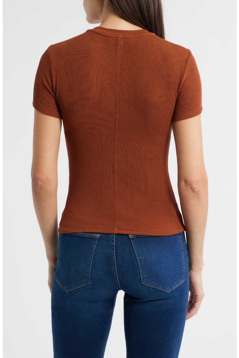 Rib Baby Tee, Alternate, color, RUST