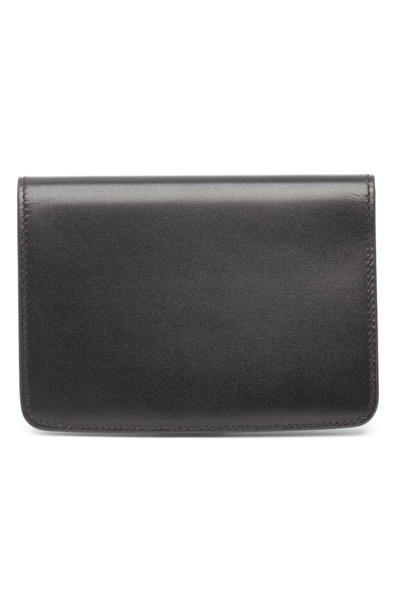 Saint Laurent Voltaire Box Leather Passport Case, Alternate, color,