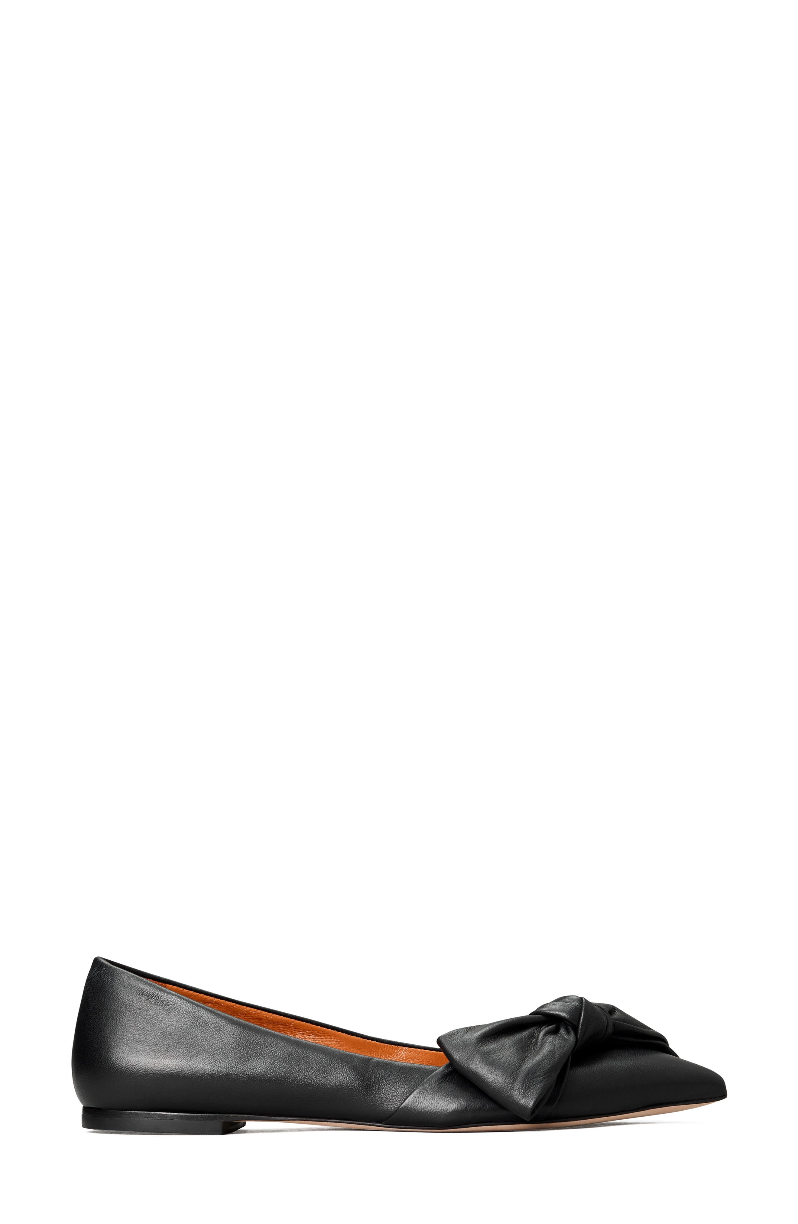 Tory Burch Bow Pointed Toe Flat, Alternate, color, 