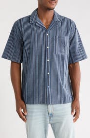 Scotch & Soda Relaxed Fit Textured Camp Shirt