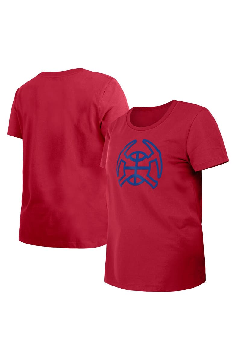 New Era Women's New Era Red Denver Nuggets 2023/24 City Edition T-Shirt, Main, color, 