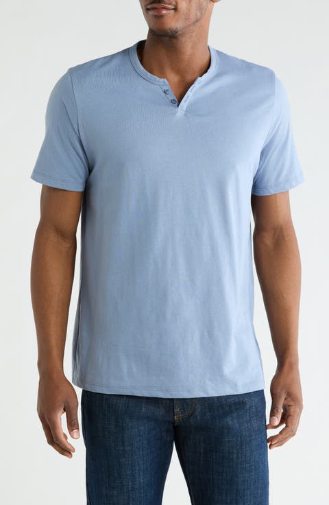 Classic Cotton Henley T-Shirt