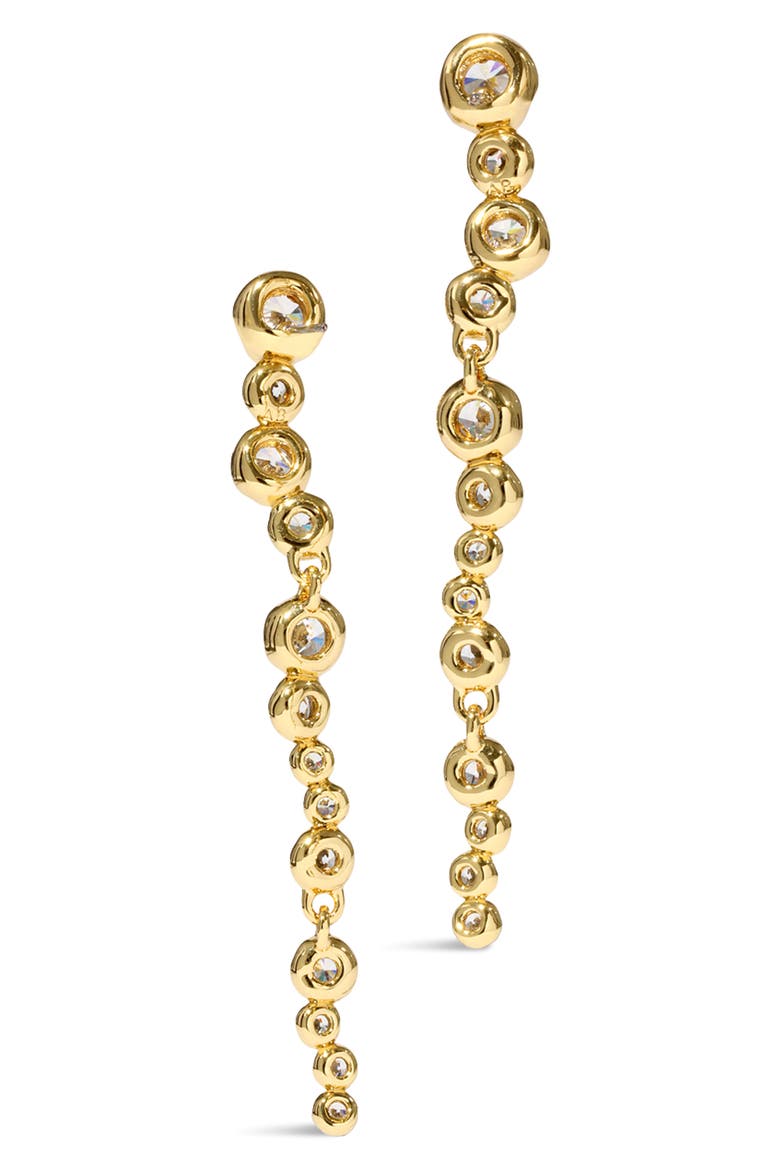 Asterales Cascading Drop Earrings, Alternate, color, GOLD