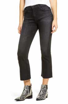 AG Jodi Mid Rise Raw Hem Crop Flare Jeans
