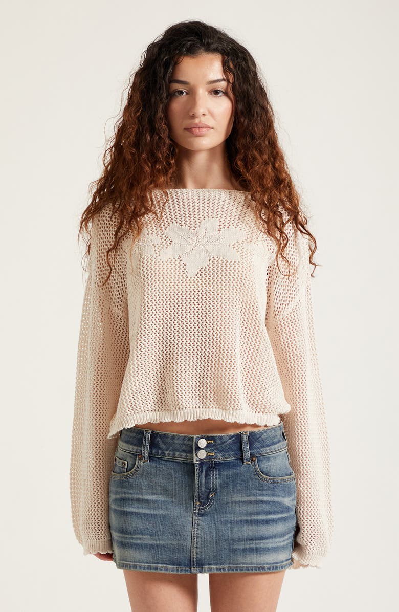 PacSun Piper Micro Miniskirt, Alternate, color, Medium Indigo