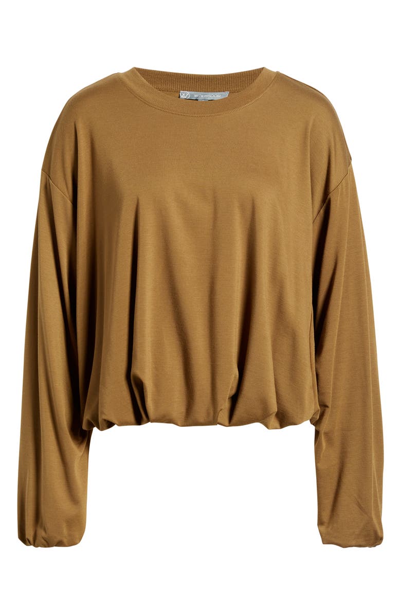 Wit & Wisdom Blouson Knit Top, Alternate, color, Golden Olive