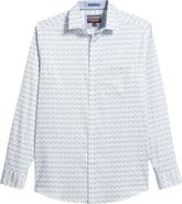 Johnston & Murphy Logan Print Button-Up Shirt