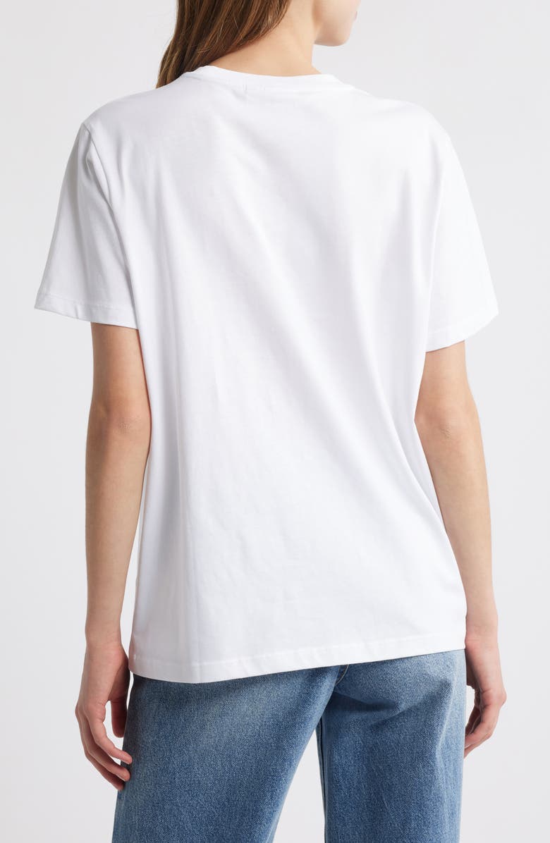 Ganni Basic Teddy Relaxed Graphic T-Shirt, Alternate, color, 