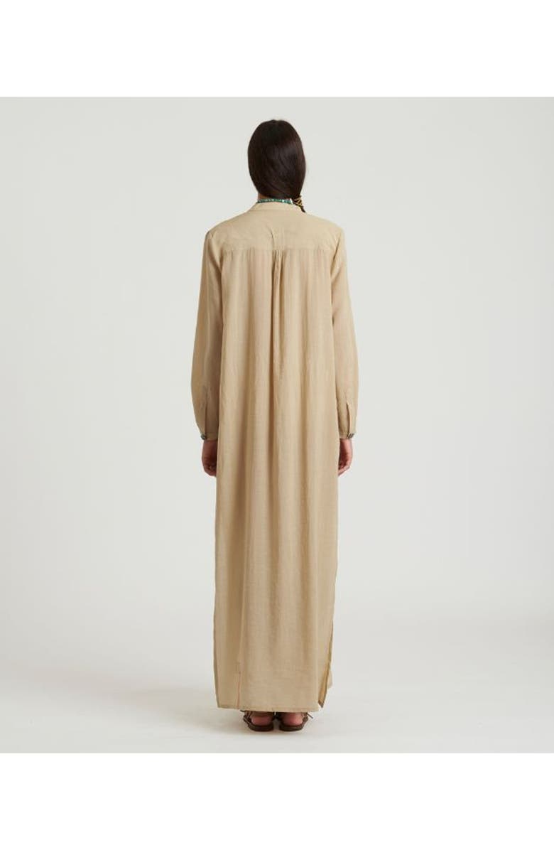 Fortela Valery Cotton Muslin Kaftan Dress, Alternate, color, Ecru