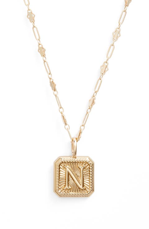 Harlow Initial Pendant Necklace